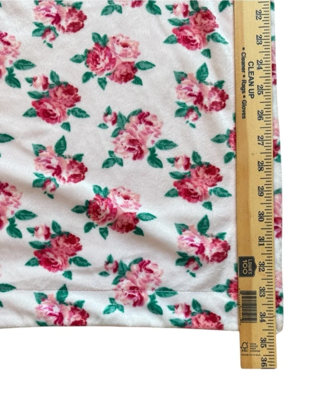 Betsey Johnson Baby Blanket Pink Polka Dot & Rose Floral Double-Sided Security